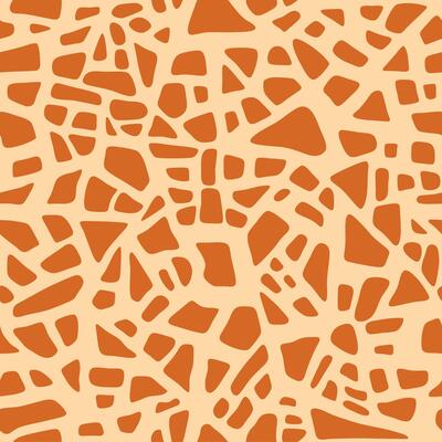 Giraffe texture pattern seamless Repeating orange, safari, zoo, jungle background. Fur, skin of giraffe
