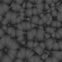 Black triangle low poly pattern. Geometric triangular texture. Abstract mosaic background vector