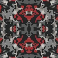 Abstract symmetrical camouflage pattern, Psychedelic camo background. Embroidery background. Bandanna, shawl, design for textile, fabric print vector