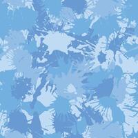 Abstract blue sky seamless chaotic pattern of paint spots. Drawing by hand. Texture for printing on fabric. Urban grunge background vector