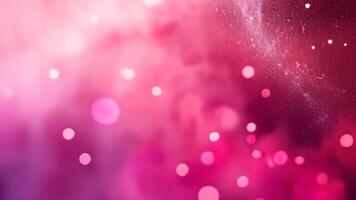 Soft, dreamy animation of pink and purple bokeh lights floating on blurred background, creating magical, romantic atmosphere. Celebrations, wedding visuals, relaxation, beauty branding. video