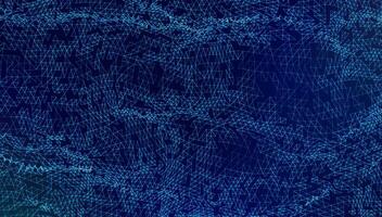Abstract geometric big data mesh pattern in blue hues with a geometric grid. Abstract digital futuristic wireframe background. vector