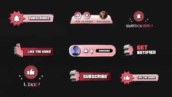 Retro Subscribe Elements motion_graphic