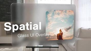 Spatial Glass UI Overlay motion_graphic