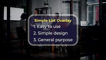 Simple List Overlay motion_graphic