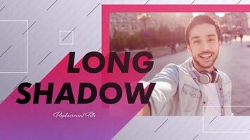 Simple Long Shadow Replacement Title motion_graphic