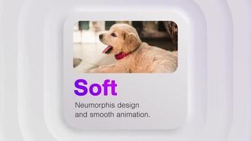 Soft Neumorphism Media Title motion_graphic