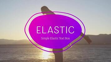 Simple Elastic Text Box motion_graphic