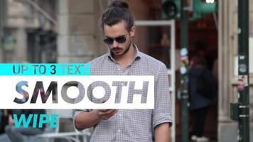 Smooth Wipe Transition Title motion_graphic