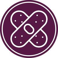 Bandage Line Circle Icon vector