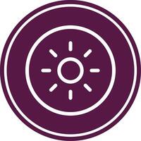 Kiwi Line Circle Icon vector