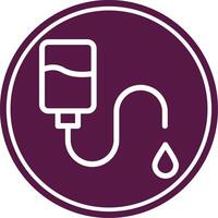 Infusion Line Circle Icon vector
