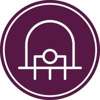 Diode Line Circle Icon vector