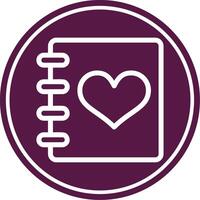 Notebook Line Circle Icon vector