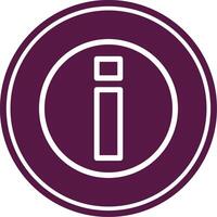 Information Line Circle Icon vector