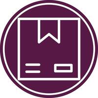 Box Line Circle Icon vector