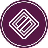 End Of The Priority Line Circle Icon vector