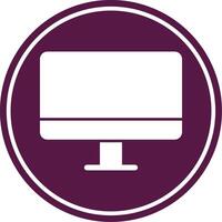 Computer Glyph Circle Icon vector