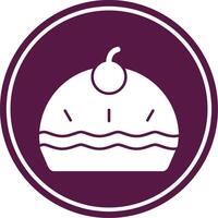 Pie Glyph Circle Icon vector