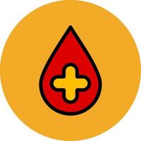 Blood Drop Colorful Icon vector