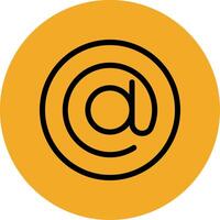 3Arroba Colorful Icon vector