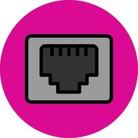 Rj Colorful Icon vector