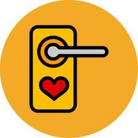 Doorknobe Colorful Icon vector