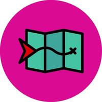 Navigate Colorful Icon vector