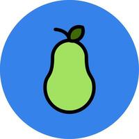 Pear Colorful Icon vector