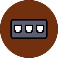 Fuse Box Colorful Icon vector