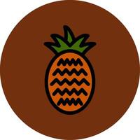 Pineapple Colorful Icon vector