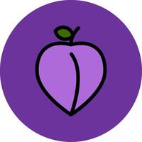 Plum Colorful Icon vector