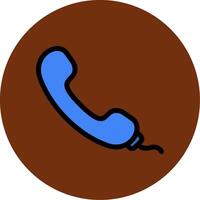 Telephone Colorful Icon vector