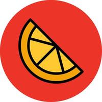 Orange Slice Colorful Icon vector