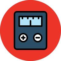 Voltmeter Colorful Icon vector