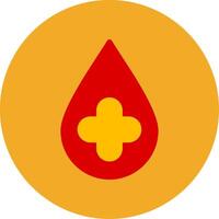 Blood Drop Colorful Icon vector