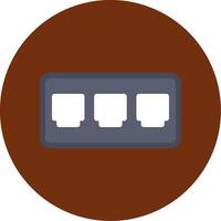 Fuse Box Colorful Icon vector