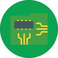 Pcb Board Colorful Icon vector