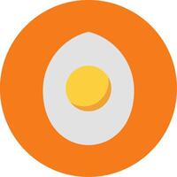Boild Egg Colorful Icon vector