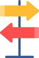 Direction Colorful Icon vector