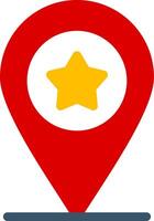 Favorite Location Colorful Icon vector