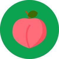 Peach Colorful Icon vector