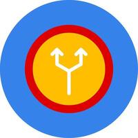 Junction Colorful Icon vector