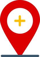 Add Location Colorful Icon vector