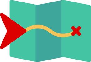 Navigate Colorful Icon vector