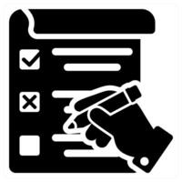 survey form and poll icon concept vector