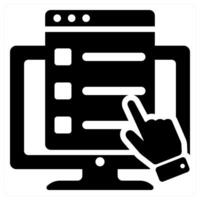 online survey and poll icon concept vector