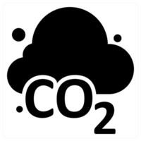 CO2 and carbon icon concept vector