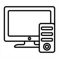 Pc and device icon concept vector