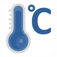 celsius and heat icon concept vector